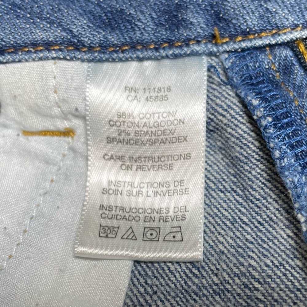 Michael Kors Classic Boot Cut Blue Jeans with Stud Trim Size 8 Stretch - Picture 7 of 13